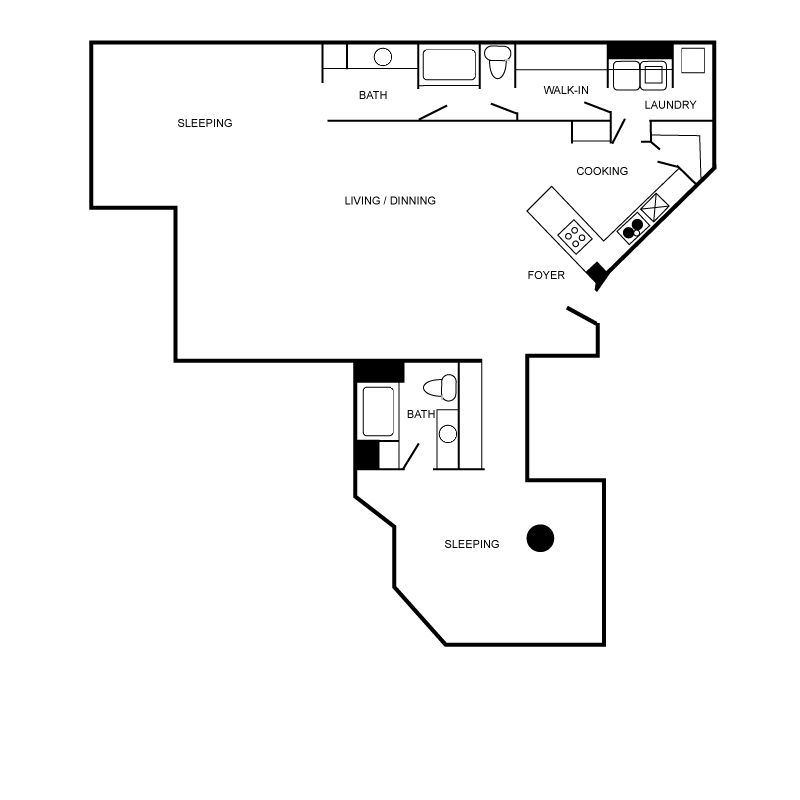 Floor plan layout diagram for c23